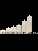 Kumandalı Batom Led Mum 10 cm