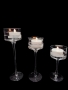 3'lü Cam Martini Kadeh Mumluk