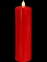 Kumandalı Kırmızı Baton Led Mum 20 cm
