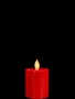 Kumandalı Kırmızı Baton Led Mum 8 cm