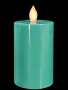Kumandalı Krem Baton Led Mum 10 cm