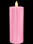 Kumandalı Pembe Baton Led Mum 15 cm