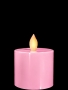 Kumandalı Pembe Baton Led Mum 6 cm