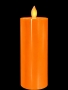 Kumandalı Turuncu Baton Led Mum 15 cm