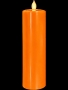 Kumandalı Turuncu Baton Led Mum 20 cm