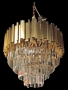 Metal Kristal Dik Taşlı Avize 50x45