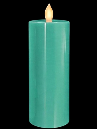 Kumandalı Açık Yeşil Baton Led Mum 15 cm