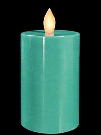Kumandalı Krem Baton Led Mum 10 cm
