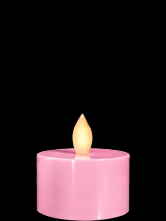 Kumandalı Pembe Baton Led Mum 4 cm